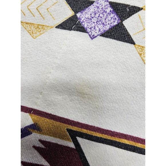 Vintage Aztec Southwest Jumper Large AU Sportswear Front Pockets Retro Rad 90s - Picture 6 of 7